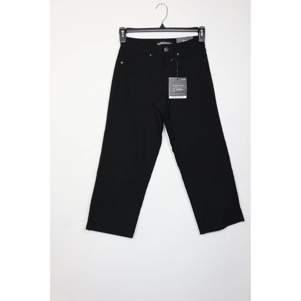 Royalty For Me Black Forever Color Mid Rise Crop Jean